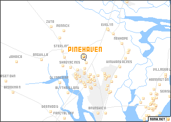 map of Pine Haven