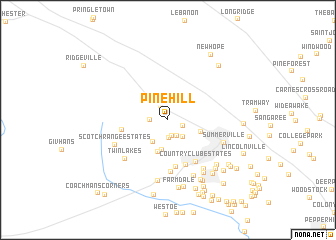 map of Pinehill