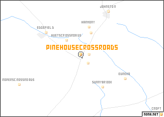 map of Pine House Crossroads