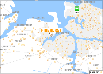 map of Pinehurst