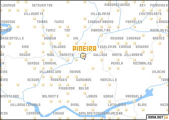 map of Piñeira