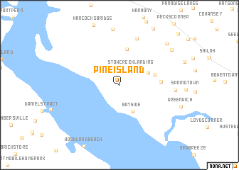map of Pine Island