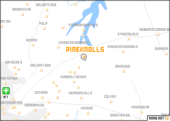 map of Pine Knolls
