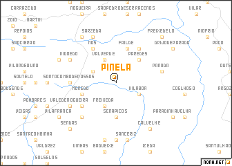 map of Pinela