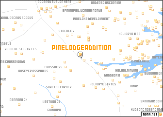 map of Pine Lodge Addition