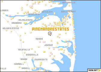 map of Pine Manor Estates