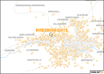 map of Pine Oak Heights