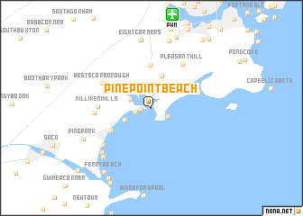 map of Pine Point Beach