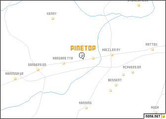 map of Pine Top