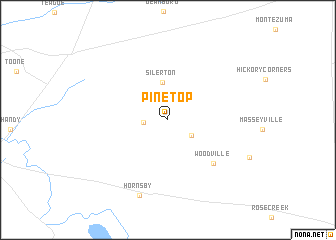 map of Pine Top