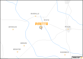 map of Pinetta