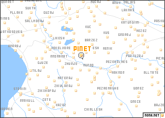 map of Pinet