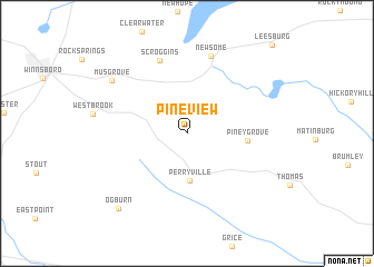 map of Pineview