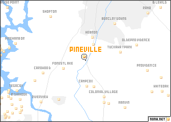 map of Pineville