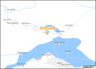 map of Pinevka