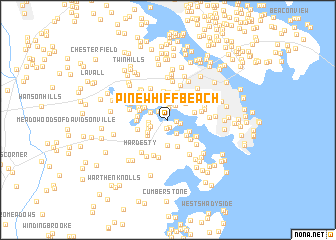 map of Pine Whiff Beach