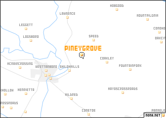 map of Piney Grove