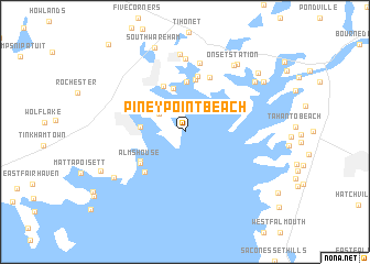 map of Piney Point Beach