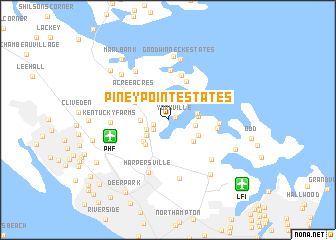 map of Piney Point Estates