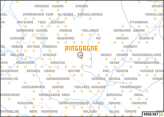 map of Pinggagne