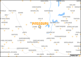 map of Pinggoupu