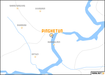 map of Pinghetun