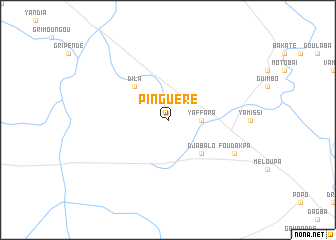 map of Pinguere