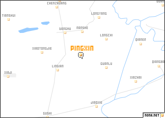 map of Pingxin