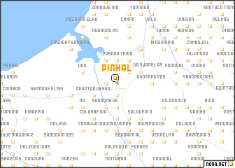 map of Pinhal
