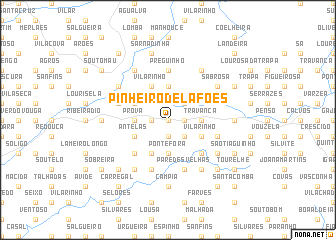 map of Pinheiro de Lafões