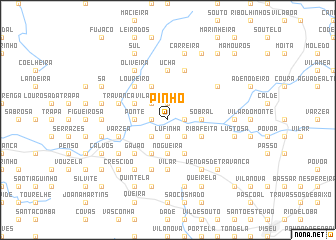 map of Pinho