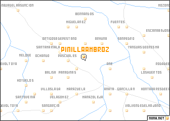 map of Pinilla Ambroz