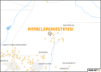 map of Pinnacle Peak Estates I