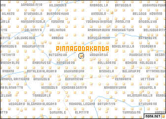 map of Pinnagoda Kanda