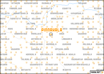 map of Pinnawala