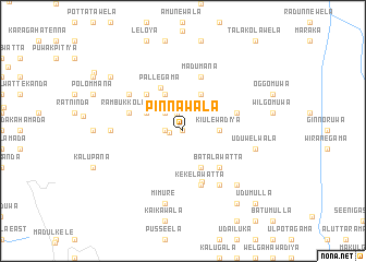 map of Pinnawala