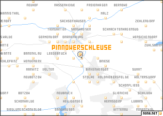 map of Pinnower Schleuse