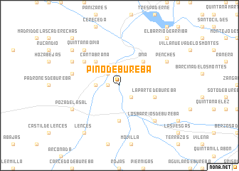 map of Pino de Bureba