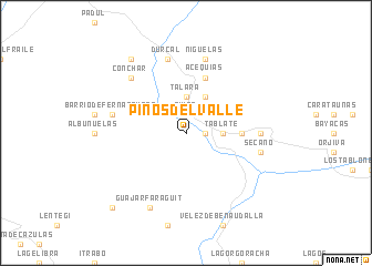 map of Pinos del Valle