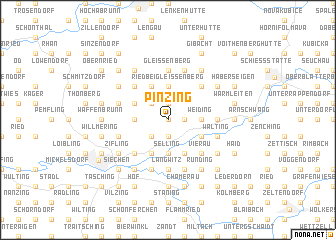 map of Pinzing