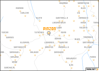 map of Pinzón