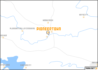 map of Pioneer Town