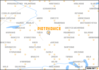 map of Piotrkowice