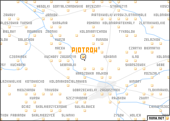map of Piotrów