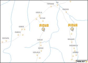 map of Piowa