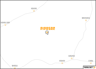 map of Pīpāsar