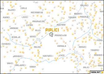map of Piplići