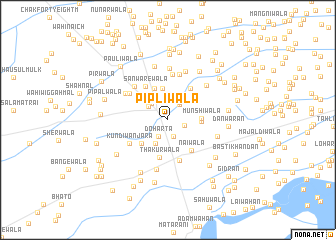 map of Pīplīwāla