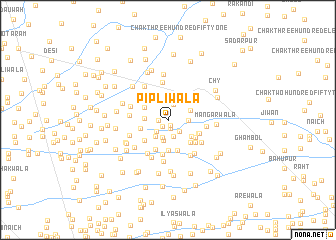 map of Pīplīwāla