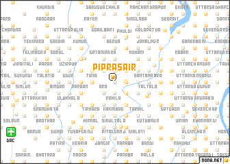 map of Piprāsāir